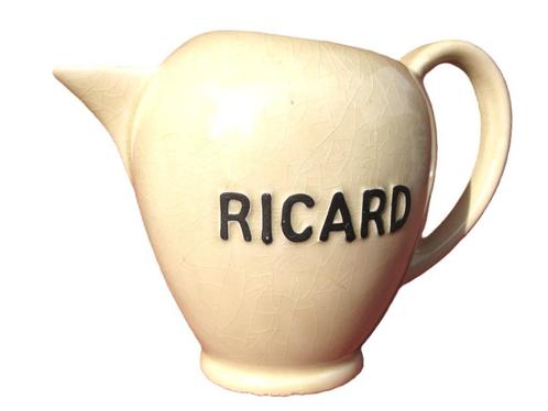 ZELDZAME vintage 1L kruik Ricard WIT., Verzamelen, Merken en Reclamevoorwerpen, Gebruiksvoorwerp, Ophalen