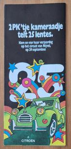 Citroën flyer 25e verjaardag 2PK anniversaire 2CV, Ophalen of Verzenden, Zo goed als nieuw, Citroën