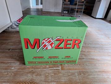 Caisses de déménagement Mozer utilisées une seule fois 