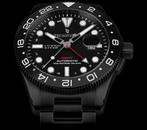 ️ Tecnotempo GMT 30ATM– Swiss Automatic - TT.300GR.NNN, Ophalen of Verzenden, Waterdicht, GPS, Zwart