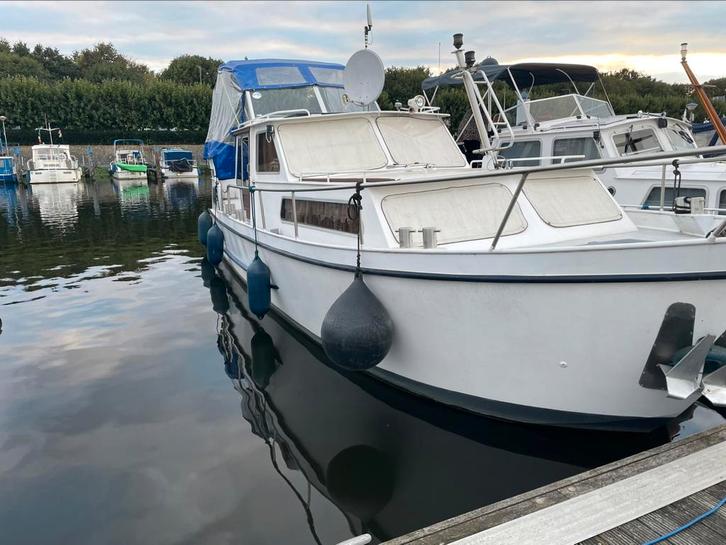Mooie Bouwmans motor cruiser 10,5 bij 3,40 meter, Watersport en Boten, Motorboten en Motorjachten, Gebruikt, Staal, 9 tot 12 meter