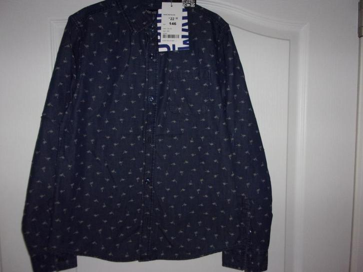 SPLINTERNIEUW jongenshemd. Maat 146, Kinderen en Baby's, Kinderkleding | Maat 146, Nieuw, Jongen, Overhemd of Blouse, Ophalen of Verzenden