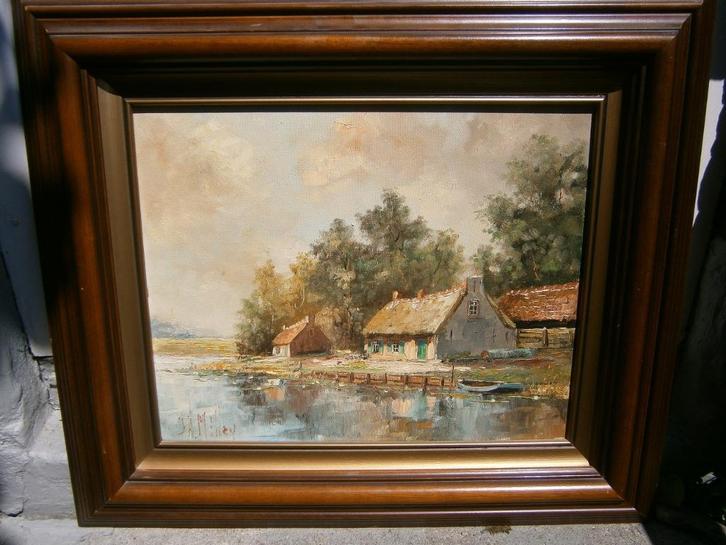 Jan Hendrik Miller: zes beste schilderijen, goede belegging, Antiek en Kunst, Kunst | Schilderijen | Klassiek, Ophalen of Verzenden