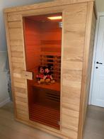 Nobel infraroodsauna voor 2 personen (130X110X200 cm), Sport en Fitness, Sauna, Ophalen, Zo goed als nieuw, Infrarood, Complete sauna