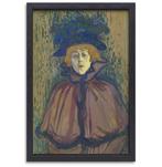 Jane Avril - Henri de Toulouse-Lautrec canvas + baklijst 60x, Antiek en Kunst, Verzenden