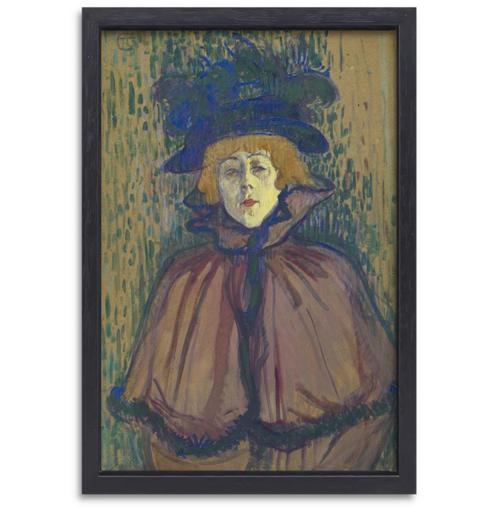 Jane Avril - Henri de Toulouse-Lautrec toile + cadre à pâtis, Antiquités & Art, Art | Peinture | Classique, Envoi