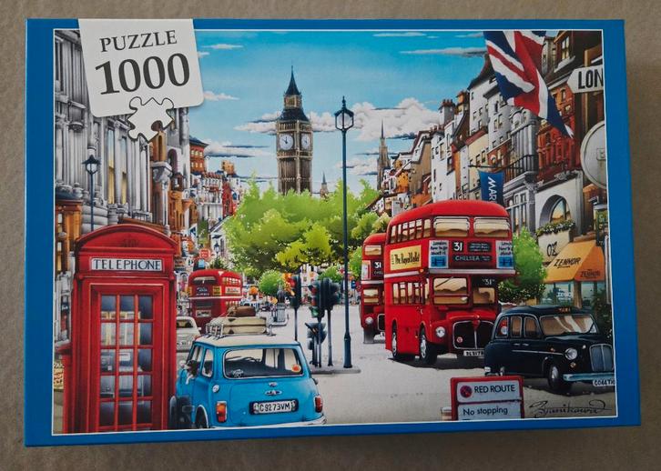 Puzzel 1000 1.000 st. “London”, Hobby en Vrije tijd, Denksport en Puzzels, Zo goed als nieuw, Legpuzzel, 500 t/m 1500 stukjes