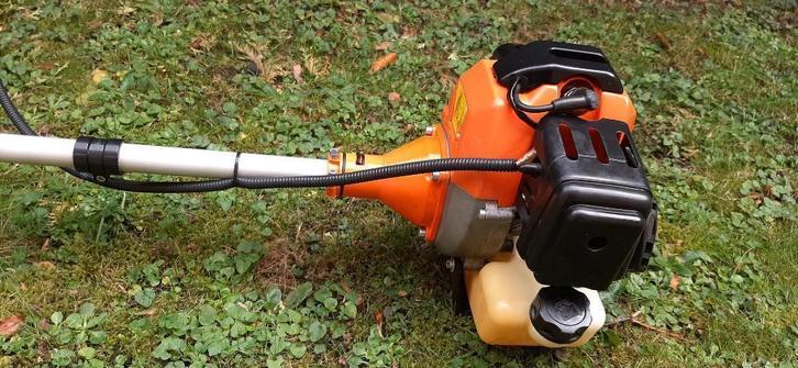 Débroussailleuse puissante 49CC - tête à fil + Lame, HARNAIS, Jardin & Terrasse, Désherbeurs, Utilisé, Enlèvement