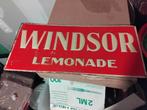 Windsor lemonade reclamebord blik, Reclamebord, Ophalen of Verzenden, Zo goed als nieuw