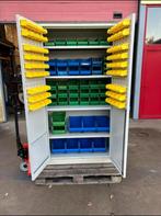 Bakkenkast met deuren en legborden leggers sorteerbakjes bak, Zakelijke goederen, Kantoor en Winkelinrichting | Magazijn, Stelling en Opslag