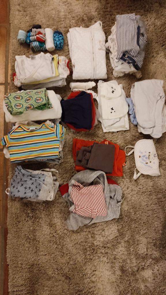Uitgebreide set babykleertjes (+40 stuks) 56 nette staat, Kinderen en Baby's, Babykleding | Maat 56, Gebruikt, Jongetje of Meisje