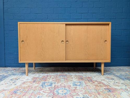 Vintage eiken sideboard, Deens design, jaren 60, Verzamelen, Retro, Huis en Inrichting, Ophalen