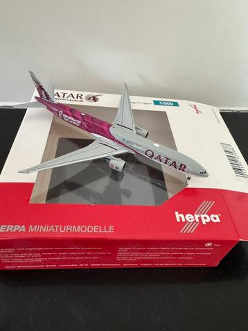 Herpa 1:500 Qatar Airways boeing 777 world cup livery beschikbaar voor biedingen