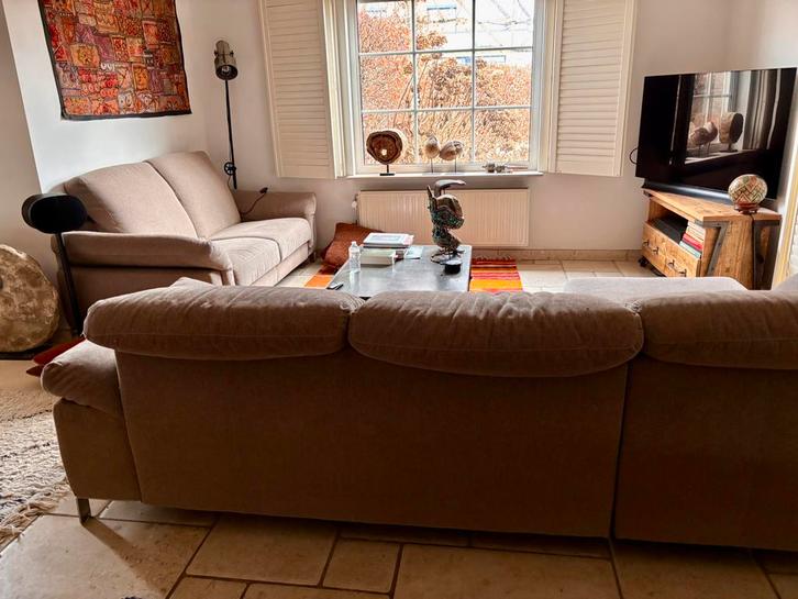 Zithoek salon, Huis en Inrichting, Zetels | Complete zithoeken, Gebruikt, Stof, Ophalen