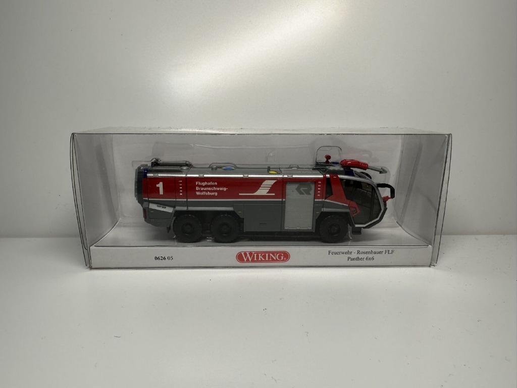 Camion Pompiers PANTHER 6x6 FLF 1/87 HO WIKING Neuf + Boite, Enlèvement ou Envoi, Neuf, Bus ou Camion, Wiking