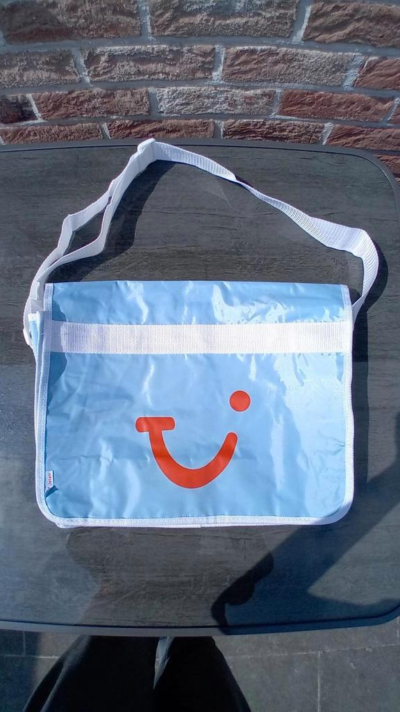 Strandtas op de schouder van PVC, Handtassen en Accessoires, Tassen | Reistassen en Weekendtassen, Nieuw, Blauw, 40 tot 60 cm