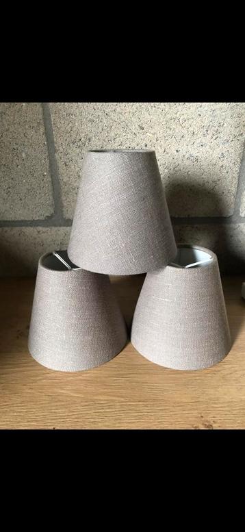 3 LINNEN LAMPENKAPJES NIEUW!!! beschikbaar voor biedingen