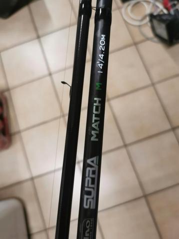 Canne anglaise Supra Match plus moulinet Shimano exage 3000  beschikbaar voor biedingen
