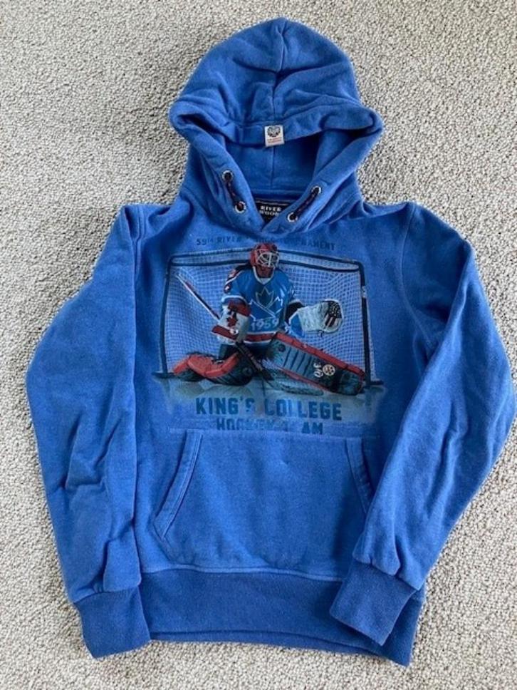 Hoodie River Woods - jongen - 14 jaar - blauw, Kleding | Heren, Truien en Vesten, Zo goed als nieuw, Overige maten, Blauw, Ophalen