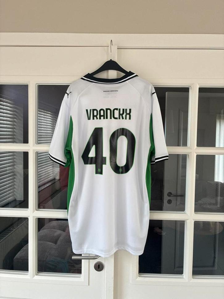 Maillot extérieur de l'US Sassuolo 25/26— Aster Vranckx #40, Sports & Fitness, Football, Neuf, Maillot, Envoi