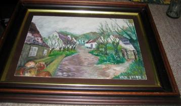 Schilderij landelijk tafereel " Van Impe L " beschikbaar voor biedingen