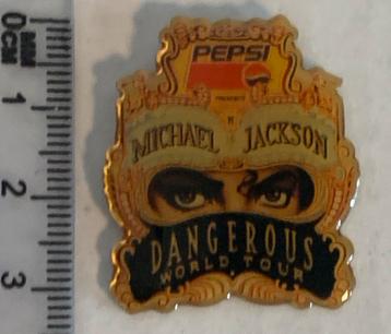 Pin’s Michael Jackson Dangerous World Tour Pepsi Ultra Rare beschikbaar voor biedingen