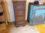Commode indonésienne vintage, 3 ou 4 tiroirs, 25 à 50 cm, Indonesisch/ koloniaal/ vintage, Enlèvement