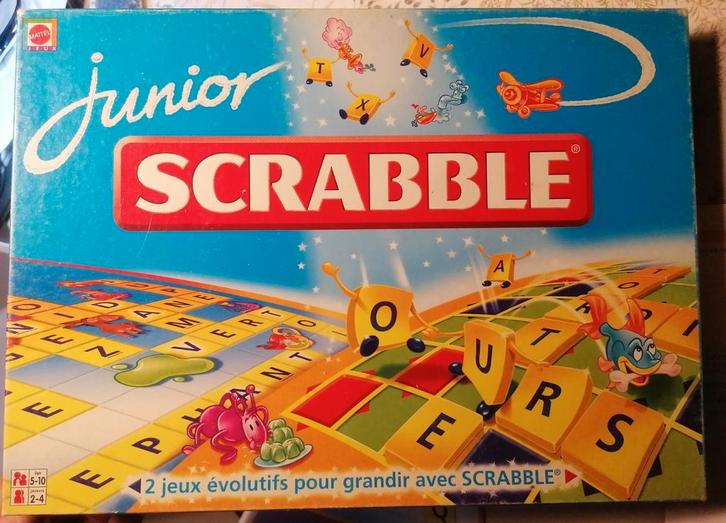 BXL  Jeu SCRABBLE Junior apd 5 ans, Hobby en Vrije tijd, Gezelschapsspellen | Bordspellen, Gebruikt, Ophalen of Verzenden