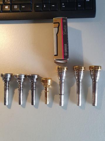 Mondstukken voor trompet, cornet en bugel, Musique & Instruments, Instruments à vent | Trompettes, Enlèvement, Comme neuf, Trompette en si bémol