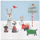 4 serviettes en papier motif 68 idéal pour artisanat, Enlèvement ou Envoi, Neuf