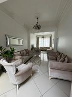 Zetelset – 2x driezits + 2 losse stoelen, Huis en Inrichting, Stoelen, Ophalen, Gebruikt, Bruin, Klasieke stijl