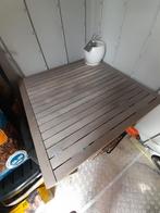 Teak tuintafel, Ophalen, Zo goed als nieuw, Vierkant, Teakhout