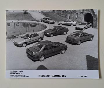Peugeot 405 gamma anno 1987 -  PERSFOTO - beschikbaar voor biedingen