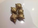 5 gouden ornamenten aardewerk, Ophalen of Verzenden, Zo goed als nieuw
