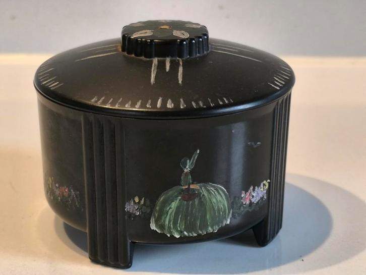 Art deco poederdoos, Seaforth plastics, Antiquités & Art, Antiquités | Outils & Instruments, Enlèvement ou Envoi