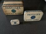 Oude Vichy doosjes, Collections, Boîte en métal, Enlèvement, Utilisé