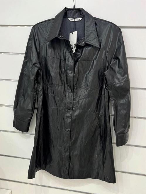 Dames zwarte hemdjurk van Zara, Kleding | Dames, Jurken, Nieuw, Maat 46/48 (XL) of groter, Zwart, Boven de knie, Ophalen of Verzenden