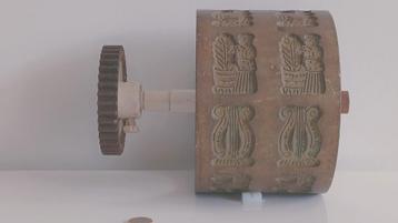Antieke bronzen speculaas wals/mal beschikbaar voor biedingen