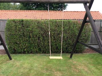 Houten schommelzitje, Kinderen en Baby's, Speelgoed | Buiten | Speeltoestellen, Ophalen, Zo goed als nieuw, Schommel