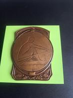 1948 België Luik plaquette roeien coupe A. Dewandre, Postzegels en Munten, Verzenden, Brons