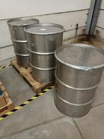 Inox vaten 200 liter, Tuin en Terras, Regentonnen, Ophalen