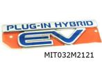 Mitsubishi Outlander voorschermembleem Links tekst ''Plug-in, Mitsubishi, Envoi, Neuf