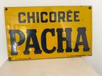 Plaque émaillée  CHICORÉE PACHA (E de Koekelberg)  1939, Collections, Marques & Objets publicitaires, Enlèvement ou Envoi, Comme neuf