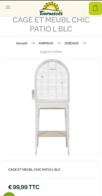 cage oiseaux 75x57x33 beschikbaar voor biedingen