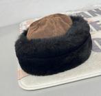 Bonnet rembourré d'hiver Vegan Vintage 80s France 1980, Enlèvement ou Envoi, Comme neuf, Bonnet