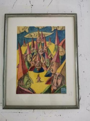 Anton van der Valk (Ton van Tast) origineel werk beschikbaar voor biedingen