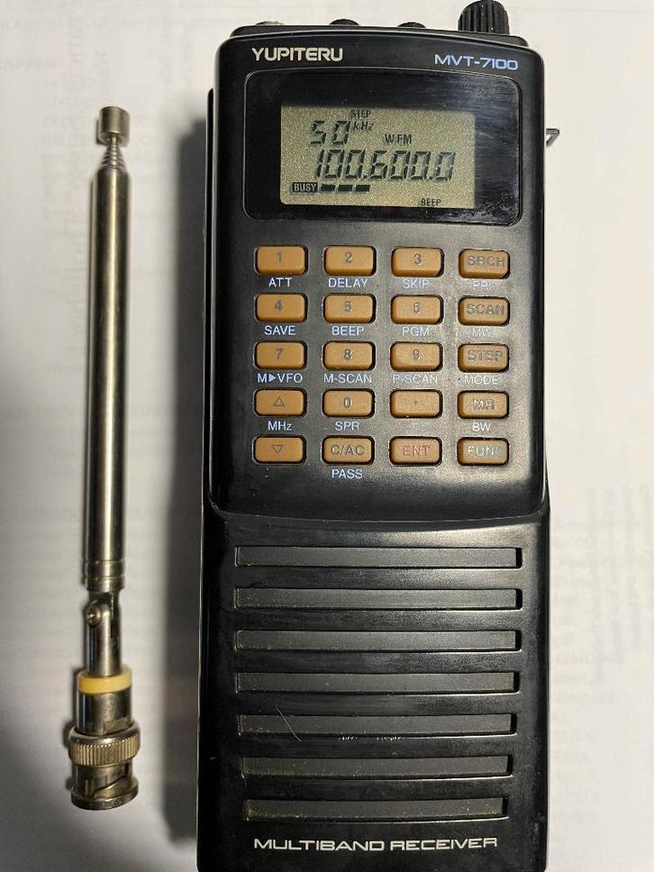 Yupiteru mvt--7100 multiband, Telecommunicatie, Zenders en Ontvangers, Zo goed als nieuw, Ontvanger, Ophalen