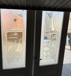 Dubbele Houten Binnendeuren met geëtst glas, Deuren of Kozijnen