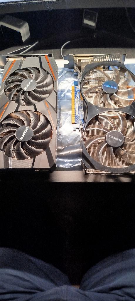 Gigabyte RX 570 (8GB) + Gigabyte GTX 650 (2GB) – Bundle Deal, Informatique & Logiciels, Cartes vidéo, Utilisé, Enlèvement