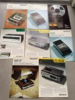 SONY, folders uit de jaren 80, set van 9 folders: ster chann, Ophalen